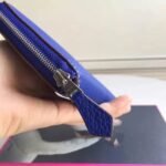 HERM Blue Electric Clemence Azap Zipped Wallet - 图片 6