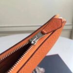 HERM Orange Clemence Azap Zipped Wallet - 图片 5
