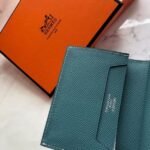 HERM Bearn Mini Wallet In Blue Jean Epsom Leather - 图片 5