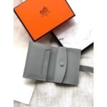 HERM Bearn Mini Wallet In Blue Lin Epsom Leather - 图片 3