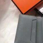 HERM Bearn Mini Wallet In Blue Lin Epsom Leather - 图片 4
