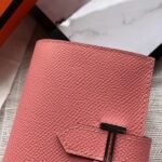 HERM Bearn Mini Wallet In Rose Confetti Epsom Leather - 图片 2