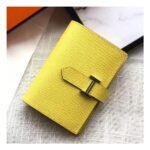 HERM Bearn Mini Wallet In Yellow Epsom Leather