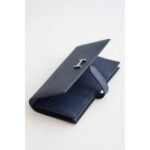 HERM Bearn Long Handmade Wallet in Blue Saphir Epsom Calfskin - 图片 3