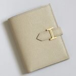 HERM Bearn Compact Handmade Wallet in Craie Chevre Mysore Goatskin