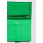 HERM Bearn Compact Handmade Wallet in Vert Comics Chevre Mysore Goatskin - 图片 7