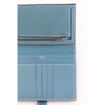 HERM Bearn Compact Handmade Wallet in Blue Jean Epsom Calfskin - 图片 3