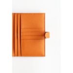 HERM Bearn Compact Handmade Wallet in Orange Epsom Calfskin - 图片 4