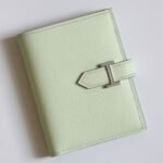 HERM Bearn Compact Handmade Wallet in Vert Fizz Epsom Calfskin