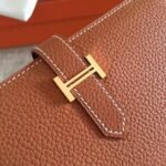 HERM Brown Clemence Bearn Gusset Wallet - 图片 4