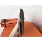 HERM Taupe Clemence Bearn Gusset Wallet - 图片 3
