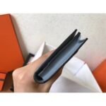 HERM Blue Lin Epsom Bearn Gusset Wallet - 图片 3