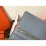 HERM Blue Lin Epsom Bearn Gusset Wallet - 图片 6