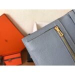 HERM Blue Lin Epsom Bearn Gusset Wallet - 图片 7
