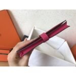 HERM Peach Epsom Bearn Gusset Wallet - 图片 3