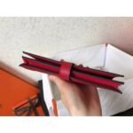 HERM Red Epsom Bearn Gusset Wallet - 图片 3