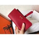 HERM Red Epsom Bearn Gusset Wallet - 图片 6