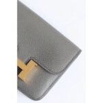 HERM Constance Slim Wallet in Gris Meyer Epsom Calfskin - 图片 4