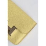 HERM Constance Slim Wallet in Jaune Poussin Epsom Calfskin - 图片 4