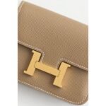 HERM Constance Slim Wallet in Taupe Epsom Calfskin - 图片 5