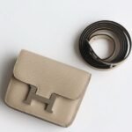 HERM Constance Slim Wallet in Tourterelle Epsom Calfskin