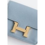 HERM Constance Slim Wallet in Blue Lin Evercolor Calfskin - 图片 5