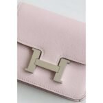 HERM Constance Slim Wallet in Mauve Pale Epsom Calfskin - 图片 5
