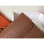 HERM Constance Long Wallet In Gold Epsom Leather - 图片 3