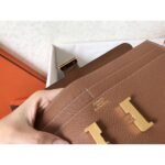 HERM Constance Long Wallet In Gold Epsom Leather - 图片 5