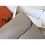 HERM Constance Long Wallet In Grey Epsom Leather - 图片 6