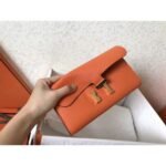 HERM Constance Long Wallet In Orange Epsom Leather - 图片 6