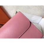 HERM Constance Long Wallet In Pink Epsom Leather - 图片 4