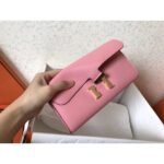 HERM Constance Long Wallet In Pink Epsom Leather - 图片 6