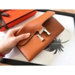 HERM Constance Long Wallet In Gold Swift Leather - 图片 2