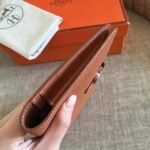 HERM Dogon Duo Wallet In Gold Clemence Leather - 图片 8