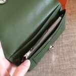 HERM Dogon Duo Wallet In Green Clemence Leather - 图片 6