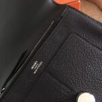 HERM Dogon Duo Wallet In Black Clemence Leather - 图片 8
