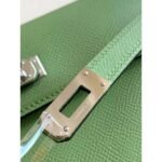 HERM Kelly Classique To Go Wallet In Vert Criquet Epsom Calfskin - 图片 4