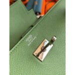 HERM Kelly Classique To Go Wallet In Vert Criquet Epsom Calfskin - 图片 7