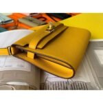HERM Kelly Classique To Go Wallet In Yellow Epsom Calfskin - 图片 3