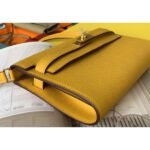 HERM Kelly Classique To Go Wallet In Yellow Epsom Calfskin - 图片 4