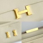 HERM Constance To Go Wallet in Craie Epsom Calfskin - 图片 9