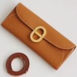 HERM Maillon To Go Wallet in Gold Epsom Calfskin