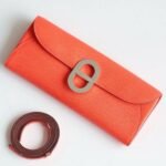 HERM Maillon To Go Wallet in Rose Jaipur Epsom Calfskin