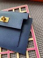 hm kelly pocket 13.5 blue epsom ghw