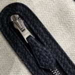 garden party 23cm in black calfskin