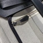 herbag a dos zip retourne backpack 29 in off white canvas and black calfskin