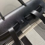 herbag a dos zip retourne backpack 29 in off white mix black canvas and calfskin