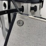 herbag a dos zip retourne backpack 29 in off white mix black canvas and calfskin