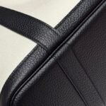 garden party 30cm in white toilets cotton canvas and black calfskin sky blue canvas on side other